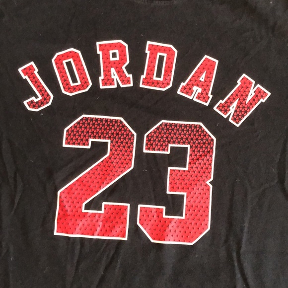 Nike Jordan 23 Dri Fit Large Black and Red Tee Shirt - Picture 3 of 10